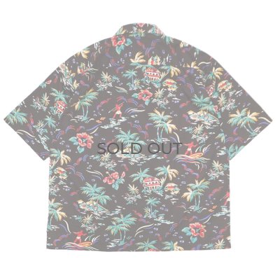 画像2: BARNS OUTFITTERS （バーンズアウトフィッターズ） ALOHA SHIRT （アロハシャツ）/ Brown（ブラウン）