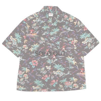 画像1: BARNS OUTFITTERS （バーンズアウトフィッターズ） ALOHA SHIRT （アロハシャツ）/ Brown（ブラウン）