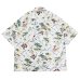 画像2: BARNS OUTFITTERS （バーンズアウトフィッターズ） ALOHA SHIRT （アロハシャツ）/ White（ホワイト） (2)
