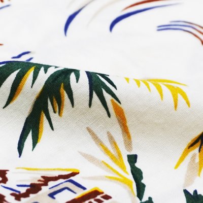 画像6: BARNS OUTFITTERS （バーンズアウトフィッターズ） ALOHA SHIRT （アロハシャツ）/ White（ホワイト）