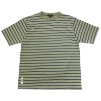 Nigel Cabourn（ナイジェル・ケーボン）7.8oz BORDER HALF SLEEVE T-SHIRT（7.8ozボーダーハーフスリーブTシャツ）/ GREEN（グリーン）