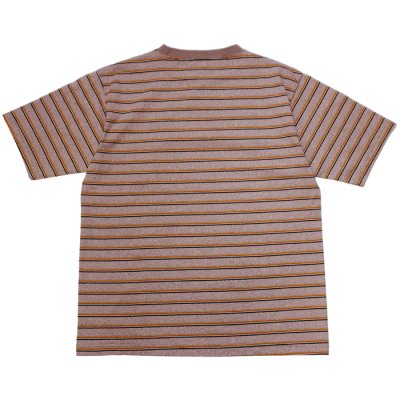 画像2: Nigel Cabourn（ナイジェル・ケーボン）7.8oz BORDER HALF SLEEVE T-SHIRT（7.8ozボーダーハーフスリーブTシャツ）/ L,BROWN（ライトブラウン）