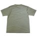画像2: Nigel Cabourn（ナイジェル・ケーボン）7.8oz BORDER HALF SLEEVE T-SHIRT（7.8ozボーダーハーフスリーブTシャツ）/ GREEN（グリーン） (2)
