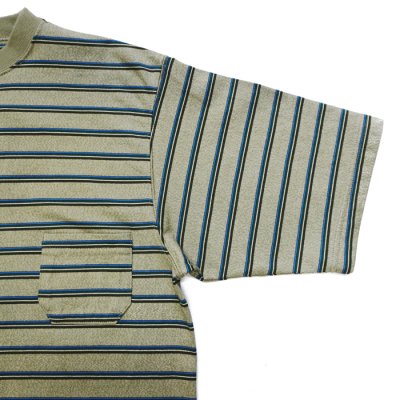 画像4: Nigel Cabourn（ナイジェル・ケーボン）7.8oz BORDER HALF SLEEVE T-SHIRT（7.8ozボーダーハーフスリーブTシャツ）/ GREEN（グリーン）