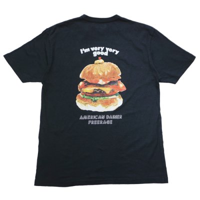 画像5: free rage（フリーレイジ）リサイクルコットンプリントTee "Burger" / White（ホワイト）・Sumi（スミクロ）