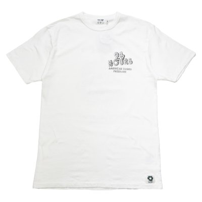 画像2: free rage（フリーレイジ）リサイクルコットンプリントTee "Burger" / White（ホワイト）・Sumi（スミクロ）