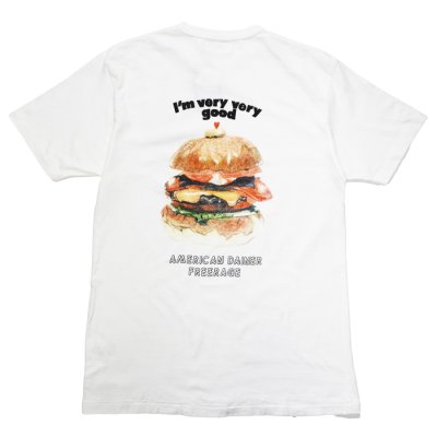 画像3: free rage（フリーレイジ）リサイクルコットンプリントTee "Burger" / White（ホワイト）・Sumi（スミクロ）