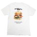 画像3: free rage（フリーレイジ）リサイクルコットンプリントTee "Burger" / White（ホワイト）・Sumi（スミクロ） (3)