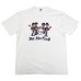 画像2: BARNS OUTFITTERS (バーンズアウトフィッターズ) "STANDARD" TSURI-AMI Crew Print T-Shirt (吊り編みクループリントTシャツ) / White（ホワイト）・Grey (グレー) (2)