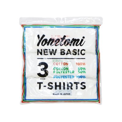 画像12: Yonetomi NEW BASIC（ヨネトミニューベーシック）3PACK T-SHIRT（3パックTシャツ）/ White（ホワイト）・Black（ブラック）