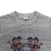 画像5: BARNS OUTFITTERS (バーンズアウトフィッターズ) "STANDARD" TSURI-AMI Crew Print T-Shirt (吊り編みクループリントTシャツ) / White（ホワイト）・Grey (グレー) (5)