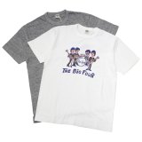 BARNS OUTFITTERS (バーンズアウトフィッターズ) "STANDARD" TSURI-AMI Crew Print T-Shirt (吊り編みクループリントTシャツ) / White（ホワイト）・Grey (グレー)