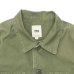 画像3: F.O.B FACTORY（エフオービーファクトリー）FATIGUE SHIRT JACKET（ファティーグシャツジャケット）"Vatdye Back Sateen" / Olive（オリーブ） (3)