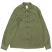 画像1: F.O.B FACTORY（エフオービーファクトリー）FATIGUE SHIRT JACKET（ファティーグシャツジャケット）"Vatdye Back Sateen" / Olive（オリーブ） (1)