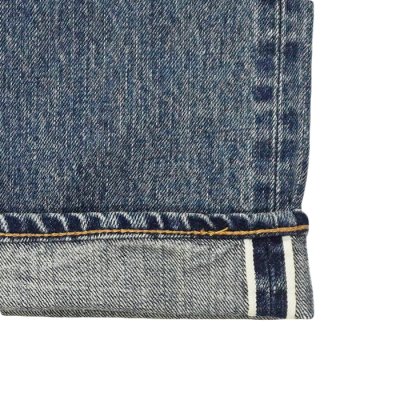 画像6: F.O.B FACTORY（エフオービーファクトリー）SELVEDGE 66 DENIM 5P（セルヴィッチ66デニム5P）"13oz Selvedge Denim" / Used（ユーズド加工）【裾上げ無料】