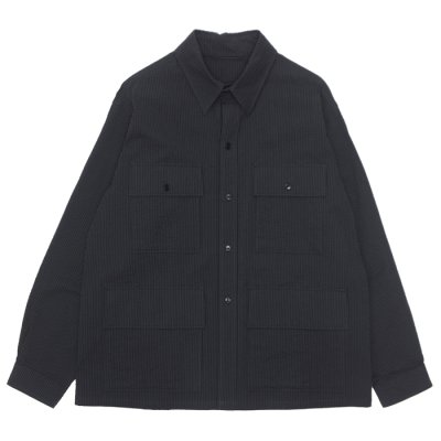 画像1: KAPTAIN SUNSHINE（キャプテンサンシャイン）Safari Shirt Jacket（サファリシャツジャケット）/ Navy Black （ネイビーブラック）