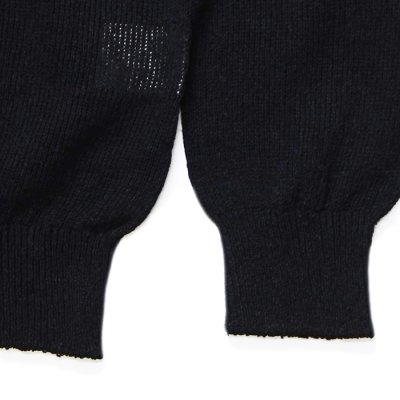 画像5: alvana（アルヴァナ）WASHI SKIPPER L/S KNIT（和紙スキッパーL/Sニット）/ Black（ブラック）