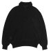 画像2: alvana（アルヴァナ）WASHI SKIPPER L/S KNIT（和紙スキッパーL/Sニット）/ Black（ブラック） (2)