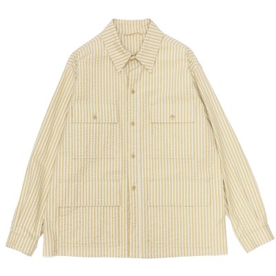 画像1: KAPTAIN SUNSHINE（キャプテンサンシャイン）Safari Shirt Jacket（サファリシャツジャケット）/ Golden Ecru（ゴールデンエクリュ）