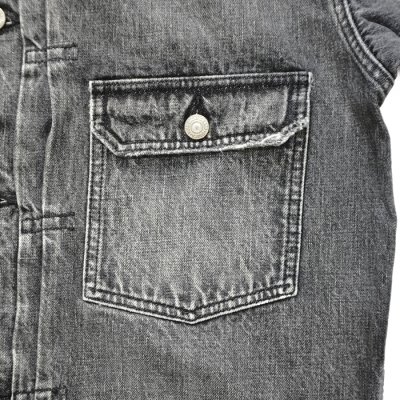 画像6: FULLCOUNT（フルカウント） Type 1 Black Denim Jacket Dartford（ブラックデニムダートフォード） /Black Indigo Blue（インディゴブルー）