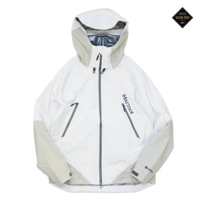画像1: Marmot（マーモット）GTX Frey Jacket（ゴアテックスフレイジャケット）"GORE-TEX Preformance Fabric" / White×Beige（ホワイト×ベージュ）