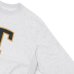 画像4: ※Exclusive※ blurhmsROOTSTOCK（ブラームスルーツストック）Soft&Hard Sweat Crew Neck P.O "T-50"（ソフト&ハードスウェットクルーネックプルオーバー"T-50"）Heather White / Navy×Yellow（ネイビー×イエロー） (4)