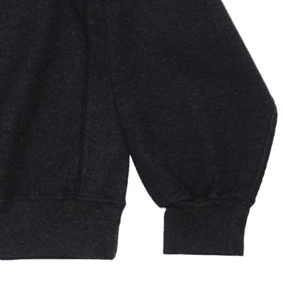 画像5: blurhms ROOTSTOCK（ブラームスルーツストック）Rough&Smooth Thermal Pullover（ラフ&スムースサーマルプルオーバー）/ Heather Charcoal（ヘザーチャコール）
