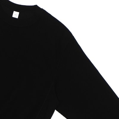 画像4: blurhms ROOTSTOCK（ブラームスルーツストック）Rough&Smooth Thermal Pullover（ラフ&スムースサーマルプルオーバー）/ Black（ブラック）