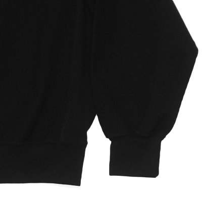 画像5: blurhms ROOTSTOCK（ブラームスルーツストック）Rough&Smooth Thermal Pullover（ラフ&スムースサーマルプルオーバー）/ Black（ブラック）