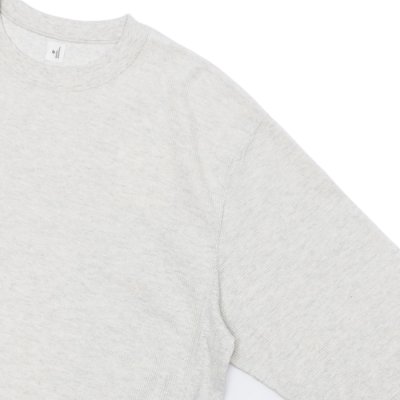画像4: blurhms ROOTSTOCK（ブラームスルーツストック）Rough&Smooth Thermal Pullover（ラフ&スムースサーマルプルオーバー）/ Heather Oatmeal（ヘザーオートミール）