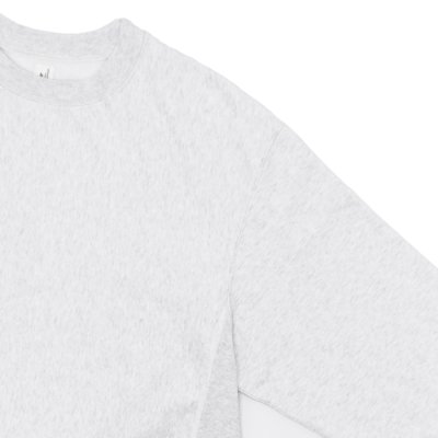 画像4: blurhms ROOTSTOCK（ブラームスルーツストック）Soft&Hard Sweat Crew Neck Pullover（ソフト&ハードスウェットクルーネックプルオーバー）/ Heather White（ヘザーホワイト）