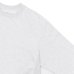画像4: blurhms ROOTSTOCK（ブラームスルーツストック）Soft&Hard Sweat Crew Neck Pullover（ソフト&ハードスウェットクルーネックプルオーバー）/ Heather White（ヘザーホワイト） (4)