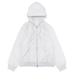 blurhms ROOTSTOCK（ブラームスルーツストック）Soft&Hard Sweat Hoodie Zip（ソフト&ハードスウェットフーディジップ）/ Heather White（ヘザーホワイト）