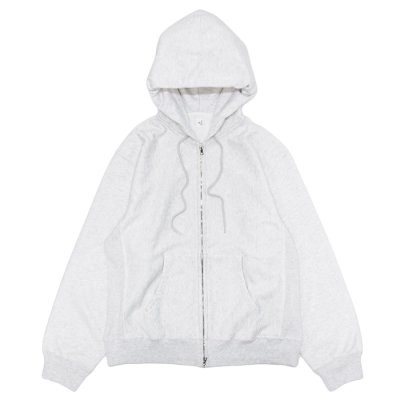 画像1: blurhms ROOTSTOCK（ブラームスルーツストック）Soft&Hard Sweat Hoodie Zip（ソフト&ハードスウェットフーディジップ）/ Heather White（ヘザーホワイト）