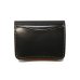 画像2: WILD SWANS（ワイルドスワンズ）CASA（カーサ）コンパクトウォレット/Black（ブラック）"シェルコードバン"×Natural-UN（ナチュラル）"バットストリップナチュラルアングレイズド"  (2)