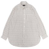 ENGINEERED GARMENTS（エンジニアードガーメンツ）19 Century BD Shirt（19 センチュリーボタンダウンシャツ）"Brushed Cotton Tattersall" / Brown（ブラウン）