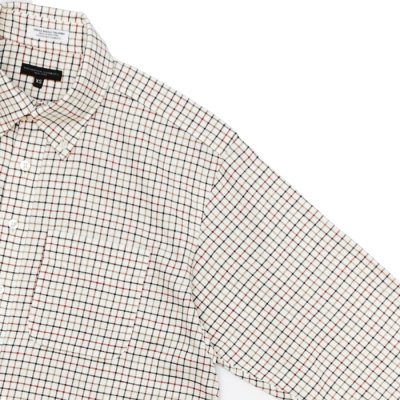 画像4: ENGINEERED GARMENTS（エンジニアードガーメンツ）19 Century BD Shirt（19 センチュリーボタンダウンシャツ）"Brushed Cotton Tattersall" / Brown（ブラウン）