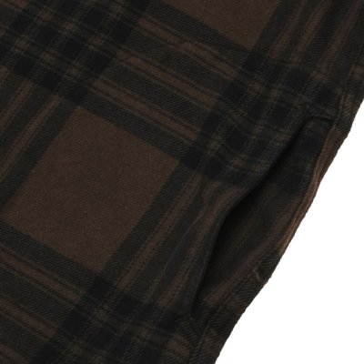 画像7: ENGINEERED GARMENTS（エンジニアードガーメンツ）Cagoule Shirt （カグールシャツ）"Cotton Flannel Plaid" / Brown×Black（ブラウン×ブラック）