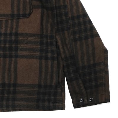 画像6: ENGINEERED GARMENTS（エンジニアードガーメンツ）Cagoule Shirt （カグールシャツ）"Cotton Flannel Plaid" / Brown×Black（ブラウン×ブラック）