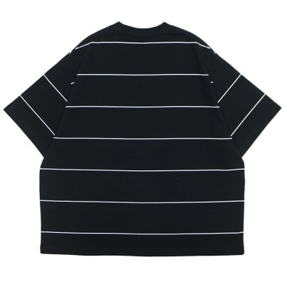 画像2: EVCON（エビコン）BORDER WIDE S/S TEE（ボーダーワイドショートスリーブTシャツ） / Black（ブラック）