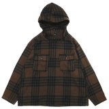 ENGINEERED GARMENTS（エンジニアードガーメンツ）Cagoule Shirt （カグールシャツ）"Cotton Flannel Plaid" / Brown×Black（ブラウン×ブラック）