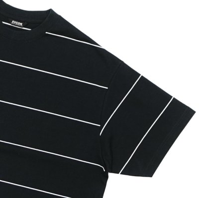 画像4: EVCON（エビコン）BORDER WIDE S/S TEE（ボーダーワイドショートスリーブTシャツ） / Black（ブラック）