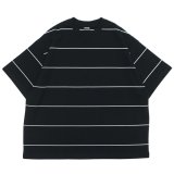 EVCON（エビコン）BORDER WIDE S/S TEE（ボーダーワイドショートスリーブTシャツ） / Black（ブラック）