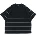 画像1: EVCON（エビコン）BORDER WIDE S/S TEE（ボーダーワイドショートスリーブTシャツ） / Black（ブラック） (1)
