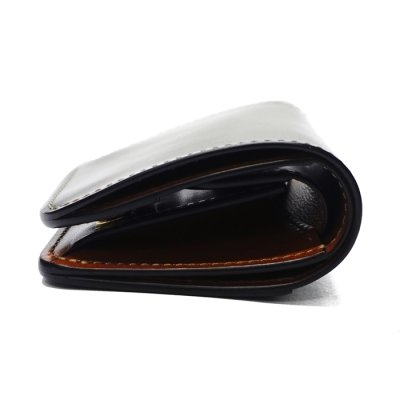 画像3: WILD SWANS（ワイルドスワンズ）CASA（カーサ）コンパクトウォレット/Navy（ネイビー）"シェルコードバン"×Camel（キャメル）"サドルプルアップ"