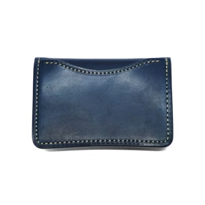 画像2: WILD SWANS（ワイルドスワンズ）TONGUE（タング）マルチコインケース/Navy（ネイビー）"シェルコードバン"×Camel（キャメル）"サドルプルアップ"