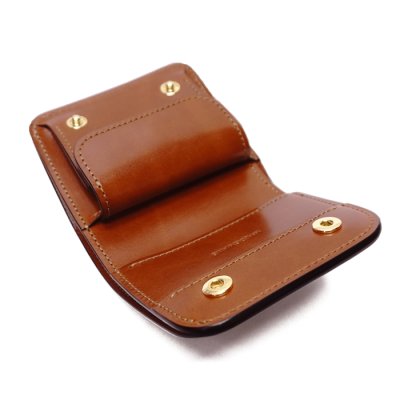 画像5: WILD SWANS（ワイルドスワンズ）CASA（カーサ）コンパクトウォレット/Navy（ネイビー）"シェルコードバン"×Camel（キャメル）"サドルプルアップ"