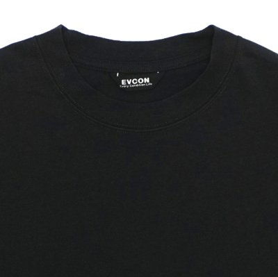 画像3: EVCON（エビコン）MARCERIZATION WIDE S/S TEE（マーセリゼーションワイドショートスリーブTシャツ） / BLACK（ブラック）