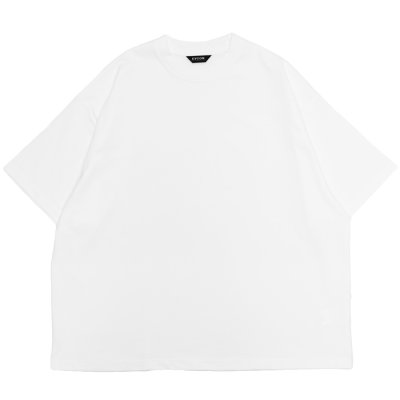 画像1: EVCON（エビコン）MARCERIZATION WIDE S/S TEE（マーセリゼーションワイドショートスリーブTシャツ） / White（ホワイト）