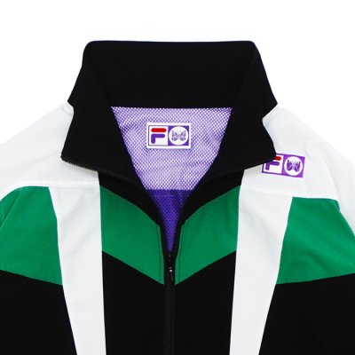 画像3: NEEDLES×FILA（ニードルズ×フィラ）Star Cut Over Sized Windbreaker（スターカットオーバーサイズドウィンドブレイカー）/ Black×Whiet×Green（ブラック×ホワイト×グリーン）